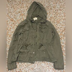 NOT FOR SALE Ashley By 26 International Khaki Hooded Jacket